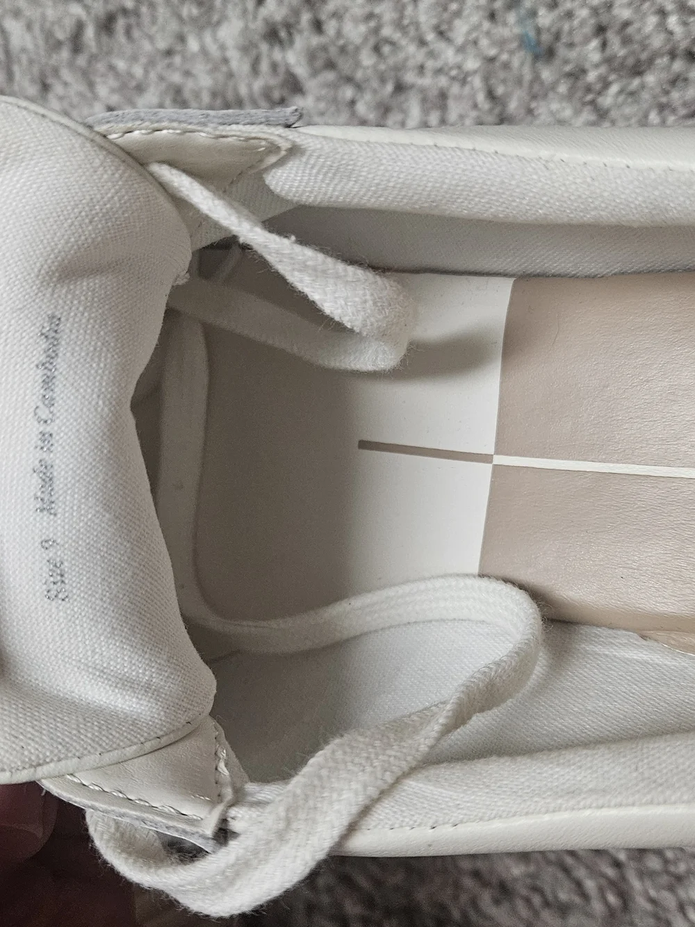 Leather Dolce Vita Cream Platform Sneakers with Textured Side Panel